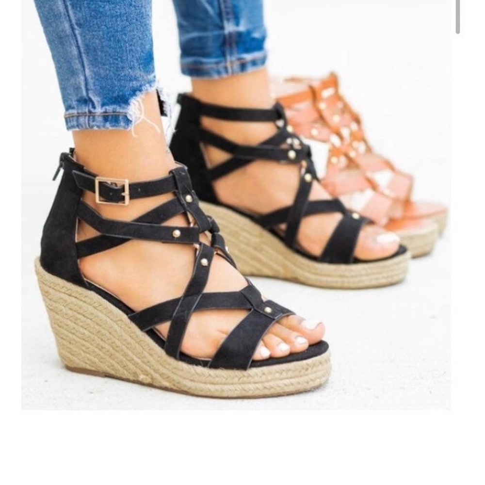 Refresh Women's Black Wedges